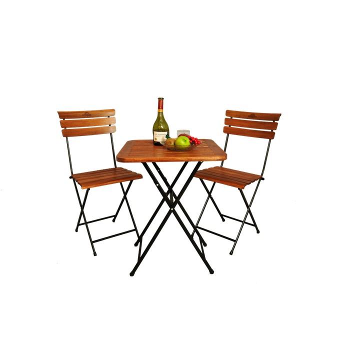 Bàn vuông 55cm xếp cafe chân sắt