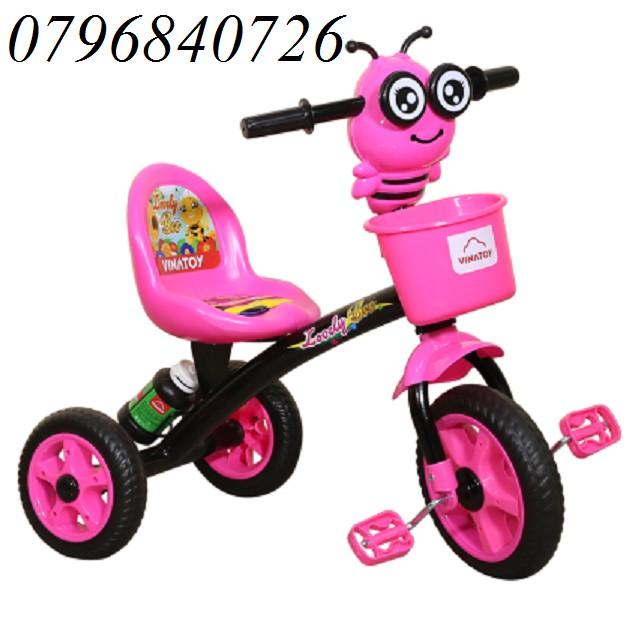 Xe đạp 3 bánh bằng sắt cho bé con ong