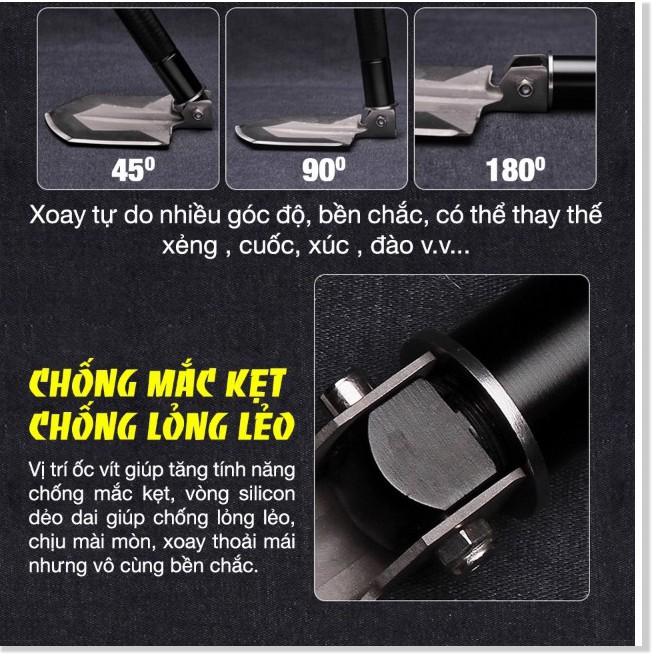 xẻng chuyên dụng cắm trại 4 in 1