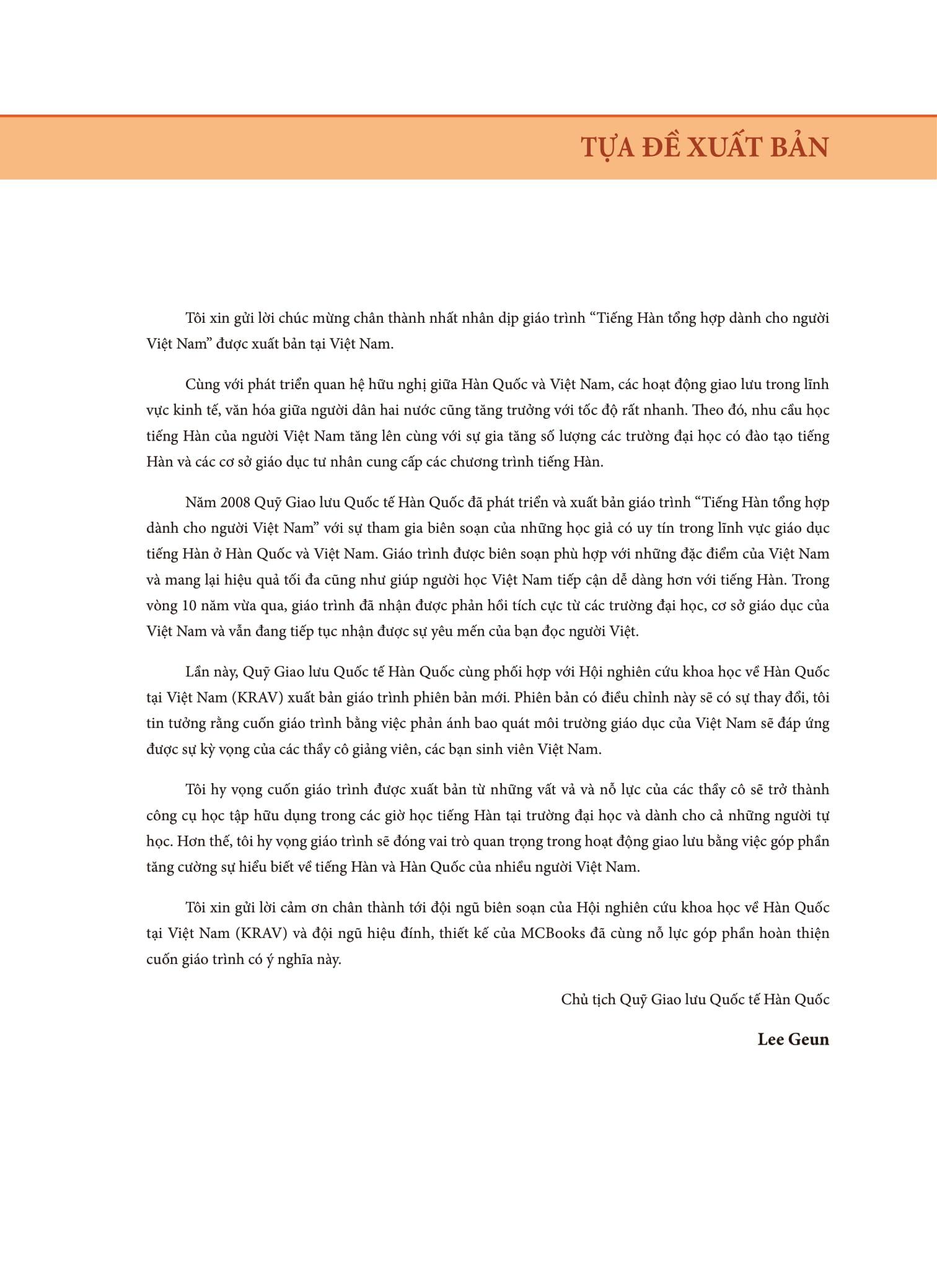 Sách - Tiếng Hàn Tổng Hợp Dành Cho Người Việt Nam - Sơ Cấp 2 - Bản Màu (Tái Bản 2025)