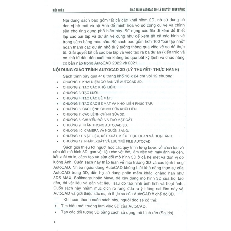 Giáo Trình Autocad 3D - Lý Thuyết-Thực Hành