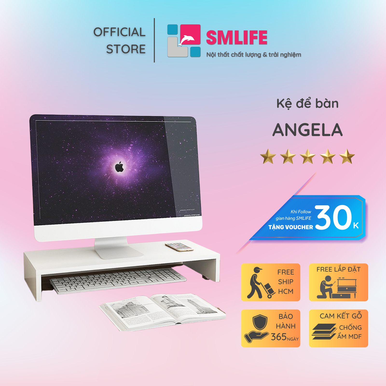 Kệ để màn hình SMLIFE Angela