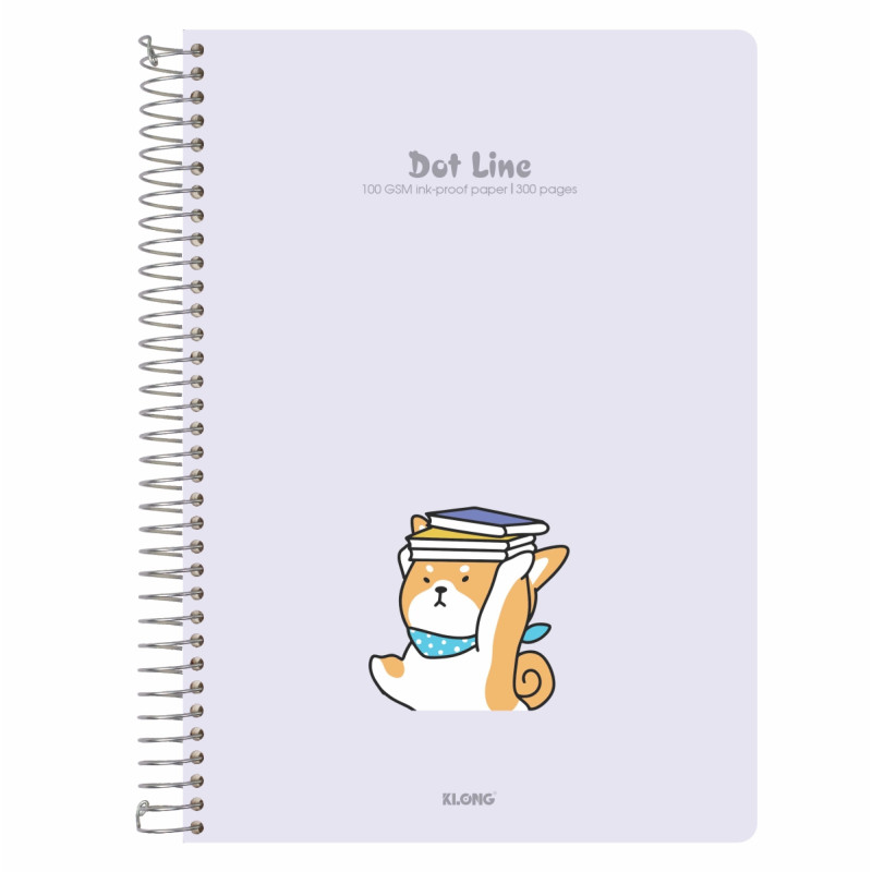 Sổ Dot Line lò xo đơn A4 300 trang 100/76; MS: 599