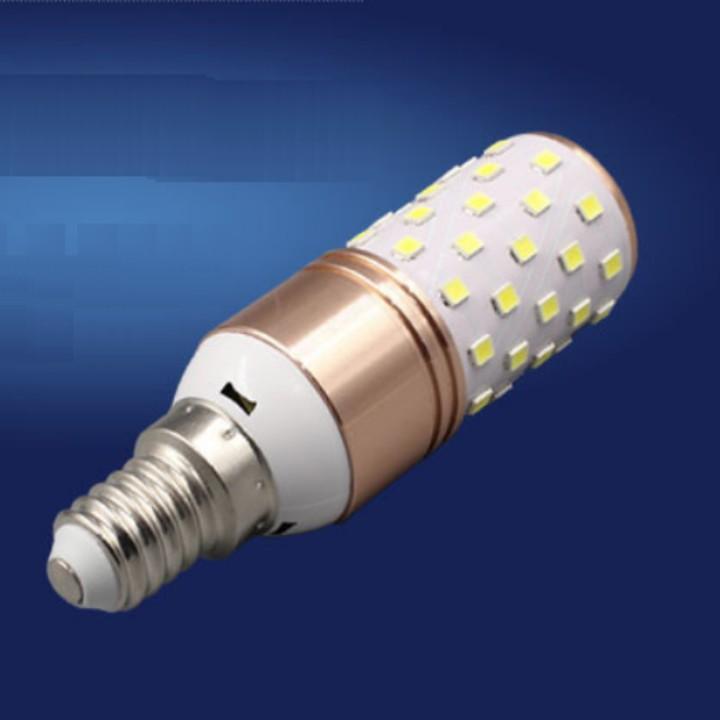 Bóng đèn led ngô 12W Chất lượng cao E14 220v ánh sáng bật tắt 2 chế độ trắng hoặc vàng 206720