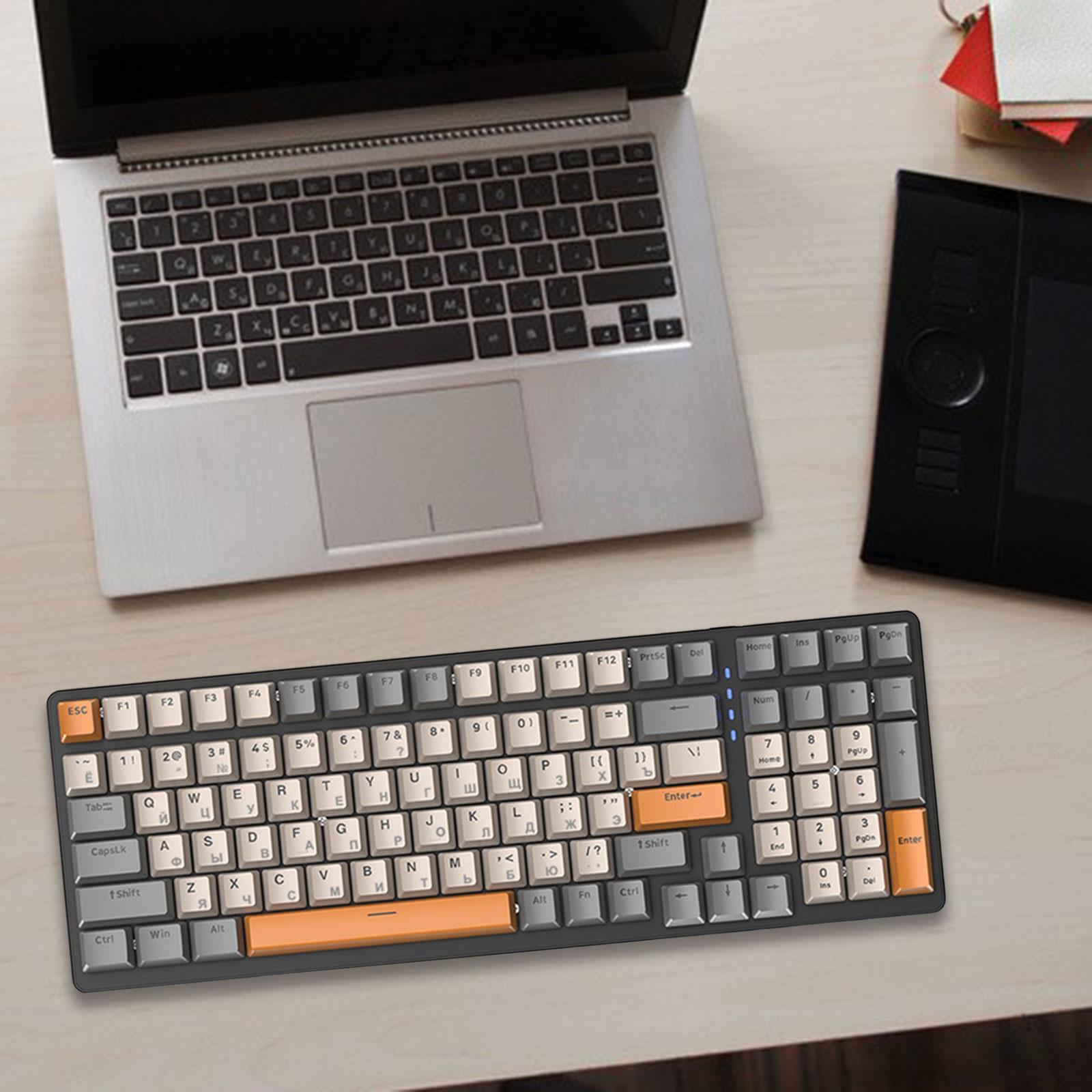 Russian Mechanical Keyboard Backlit Plug and C Interface Durable for PC Gamer