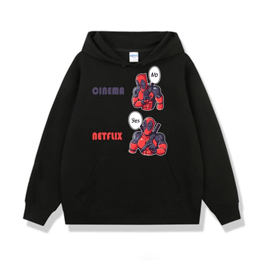 Hoodie nam Deadpool biểu cảm Yes No hài hước mcu BND470 - Xanh biển