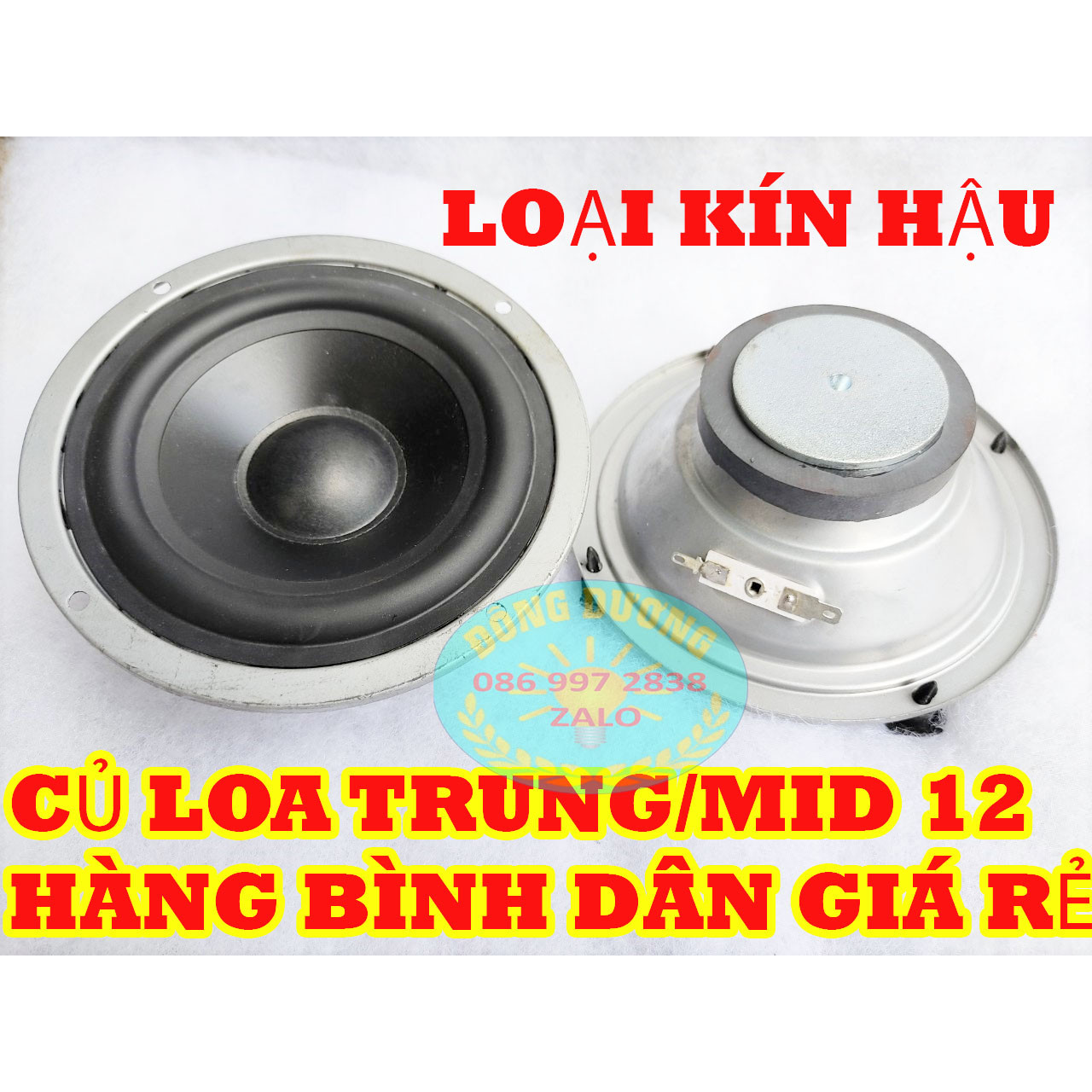 CỦ LOA MID 12 HE TỪ 70MM - GIÁ 1 ĐÔI - LOẠI KÍN HẬU