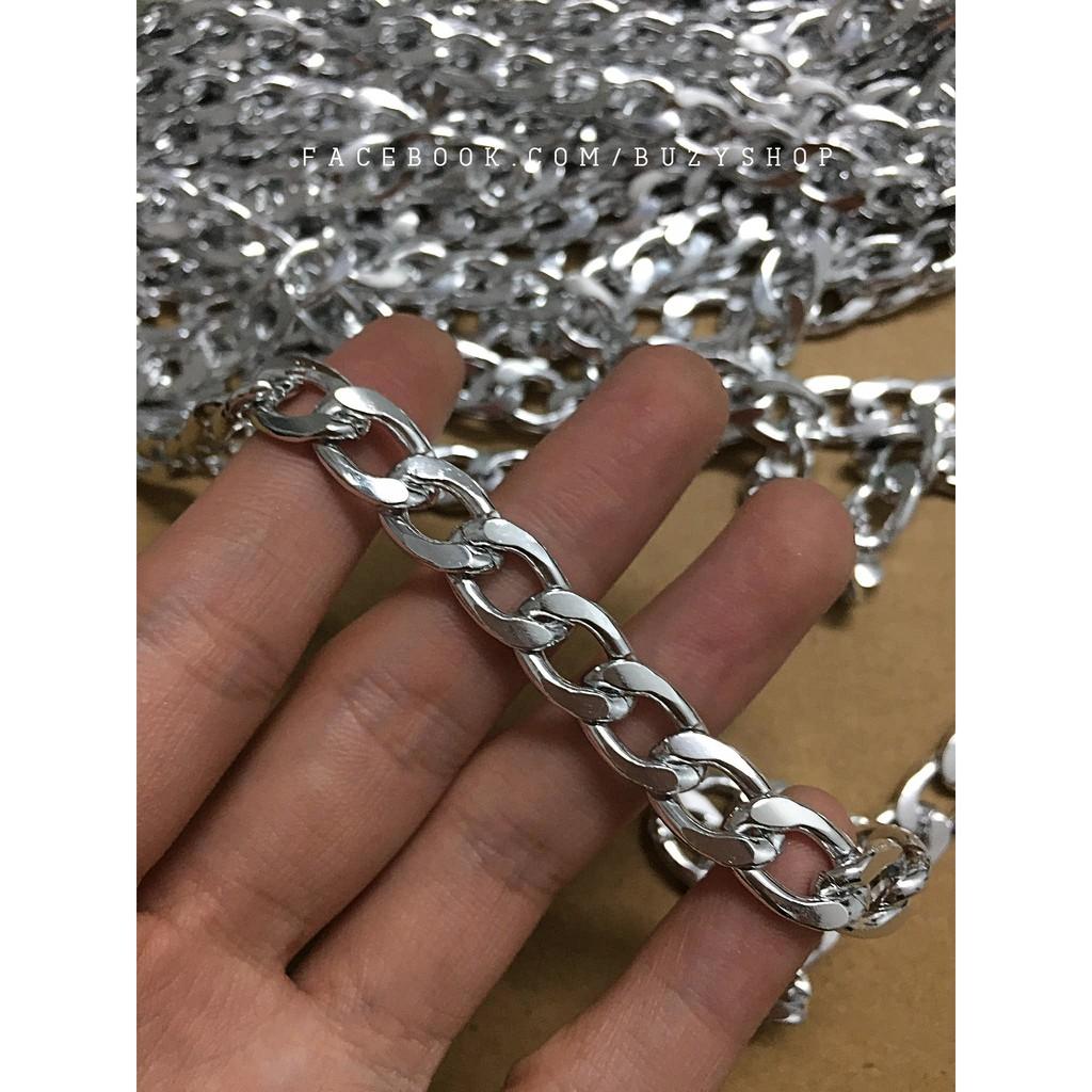 Dây xích nặng,bản dày 8mm -nguyên liệu thủ công, quai túi xách, phụ liệu handmade