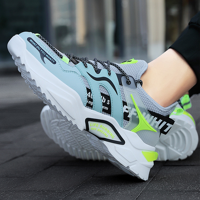 Giày Thể Thao Nam MENDO - Giày Sneaker Màu Đen - Xám, Giúp Tăng Chiều Cao Tự Tin Ra Ngoài- G5261
