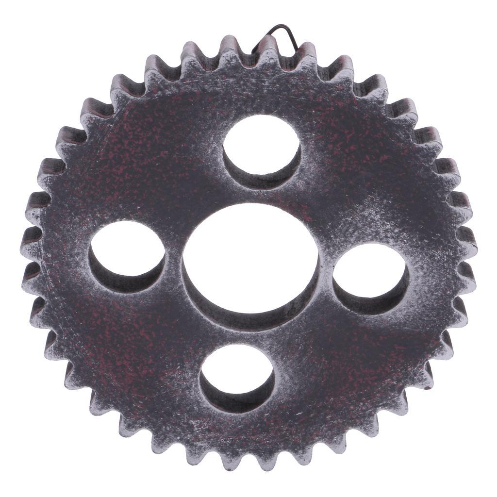 3Pcs Retro Industrial Design Steampunk Wooden Gears 12cm for Home Decorative
