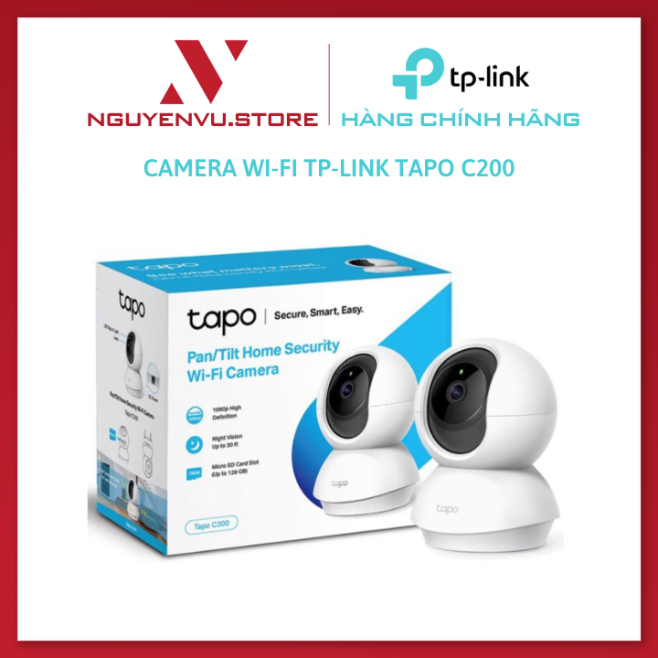 Camera Wifi TP-Link Tapo C200 / C210 Smart IR Full HD 1080P - Hàng Chính Hãng