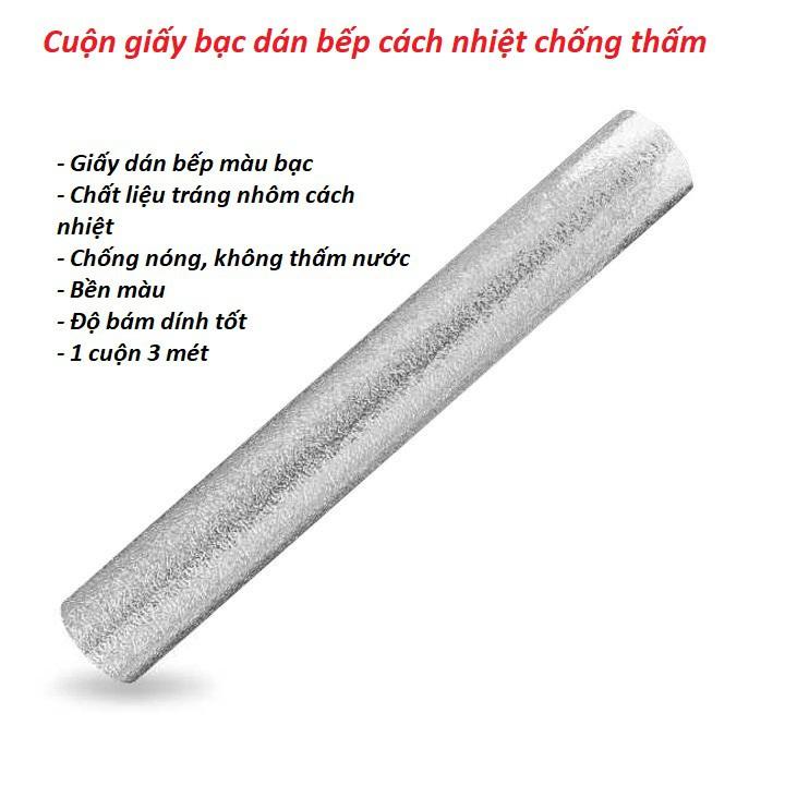 Giấy Bạc Dán Nhà Bếp Chống Thấm, Chống Bám Bẩn Đa Năng