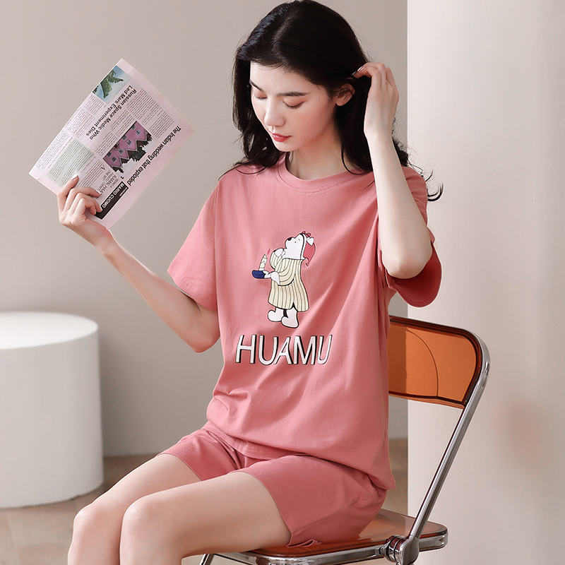 Đồ mặc nhà nữ quần đùi cotton cao cấp 8117