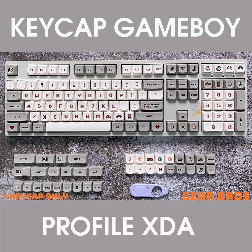 Keycap RETRO GAMEBOY Cho Bàn Phím Cơ XDA Profile Chất Liệu Thick PBT In Dyesub 146 Phím | Gearbros