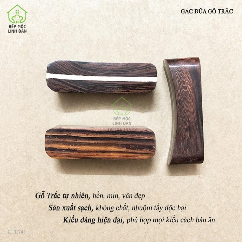 Gác đũa gỗ trắc tự nhiên siêu sạch_Kiểu dáng hiện đại_Bộ 10 chiếc