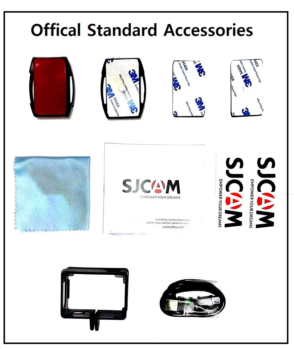 Máy ảnh hành động SJCAM 4K SJ4000 Màn hình kép 4K 30PFS 4X ZOOM WiFI Motorcycle Xe đạp Mũ bảo hiểm máy ảnh Sports Video Sports Video DV Máy ảnh DV