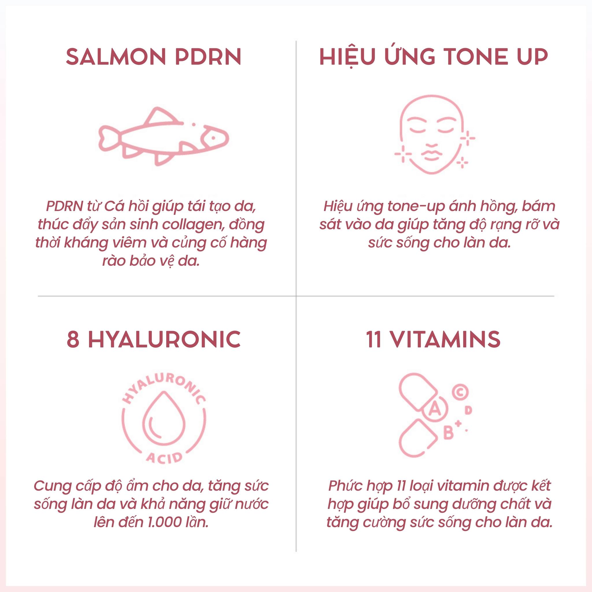 KEM CHỐNG NẮNG NÂNG TONE HỒNG CHIẾT XUẤT PDRN CÁ HỒI TRẺ HOÁ DA DABO GLOW ON TONE-UP SUN ROSY PINK SPF50+ PA+++