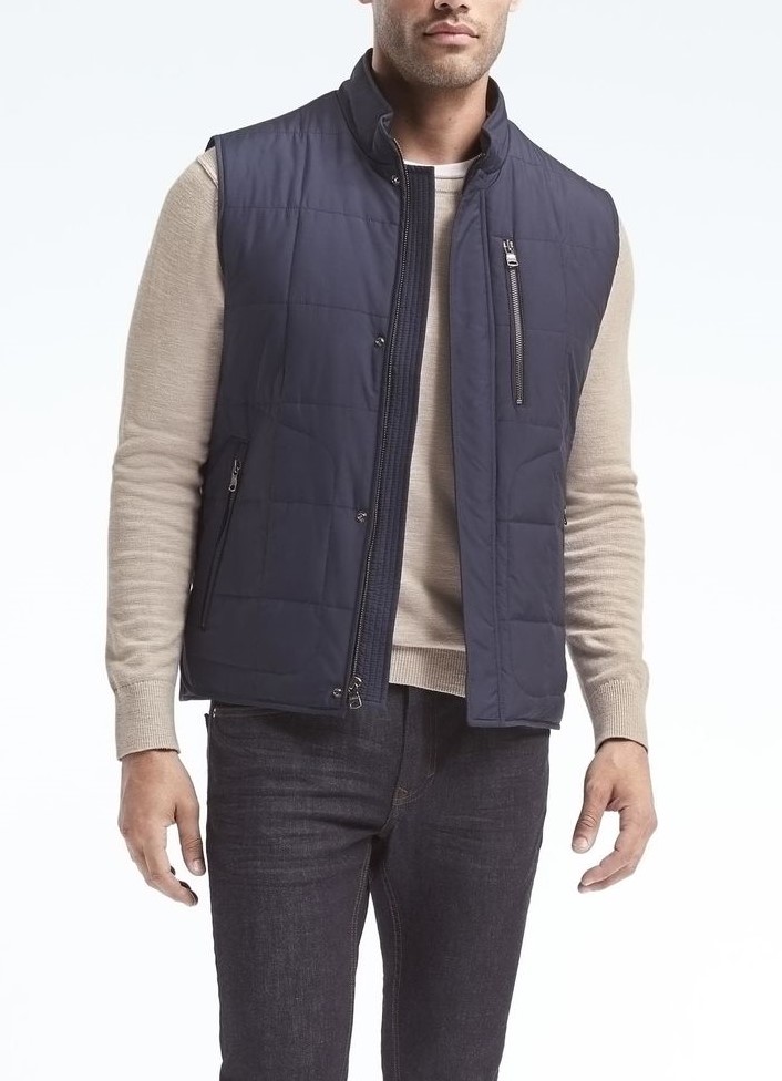 Áo phao gile B/NANA Republic men vest padded jacket dành cho Nam. Hàng xịn 100