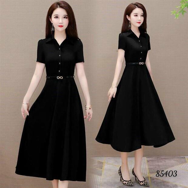 Đầm phong cách Vintage cổ sơ mi HOT fashion - Lịch thiệp và quý phái/MS 0201 / Có 3 màu