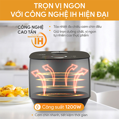 Nồi cơm điện tử cao tần Bluestone 1.5 lít RCB-5995 - Hàng chính hãng