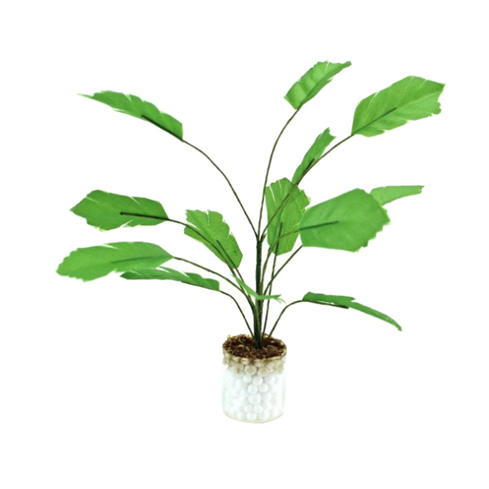 1:12 Scale Dollhouse Miniatures Potted Plants Banana Tree Ornament