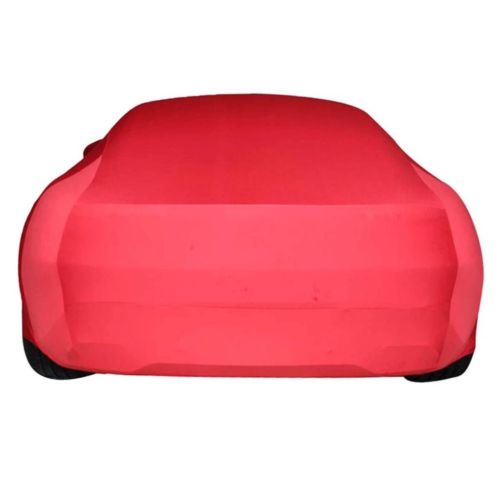 Bạt phủ ô tô trong nhà dòng sedan cỡ XL nhãn hiệu Macsim sử dụng trong nhà chất liệu vải thun - màu đỏ