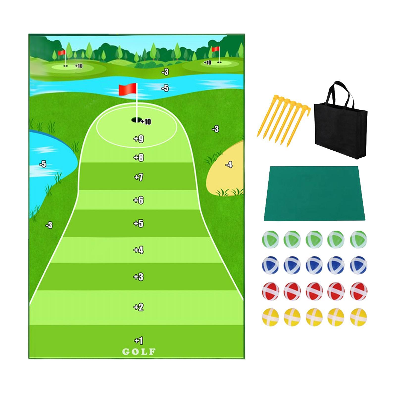 Golf Hitting Mat Cushion Durable Improve Golf Skills Training Swing Trainer Golf Game Set for Office Home