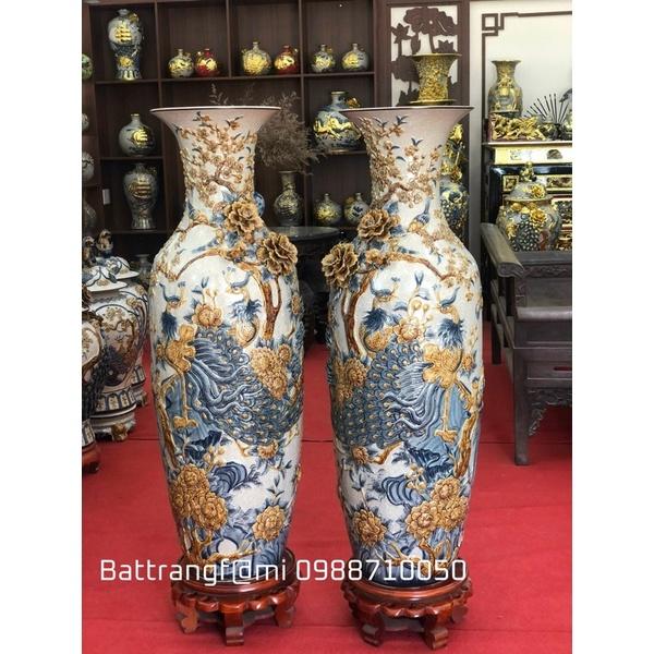 LỤC BÌNH CÔNG ĐÀO MEN RẠN ĐẮP NỔI CAO 1M2