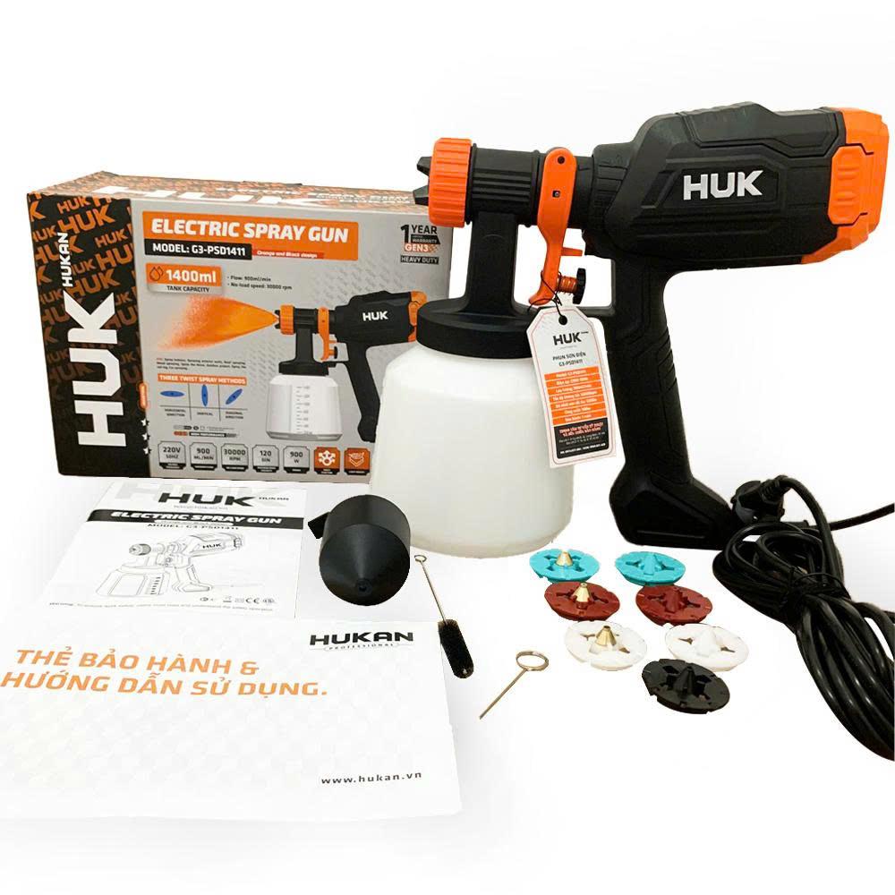 MÁY PHUN SƠN 1.5MM 900W G3-PSD1411 HUKAN -HÀNG CHÍNH HÃNG