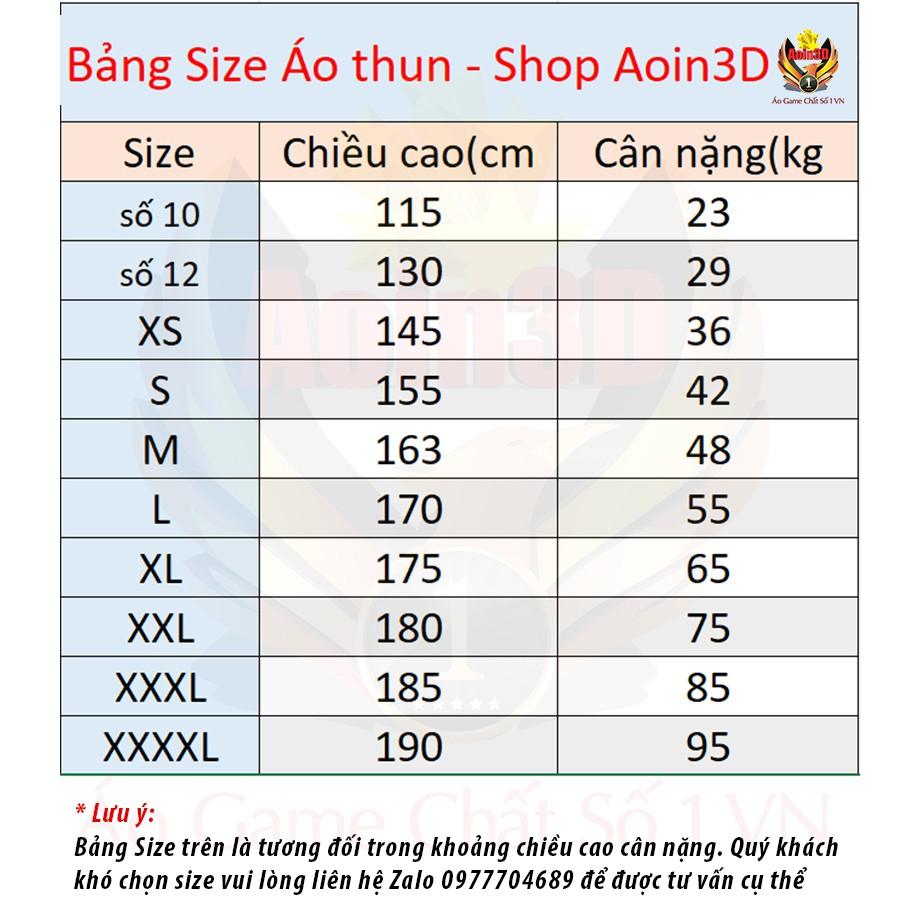 Áo Free Fire Rank Huyền Thoại Đen01 Aoin3D Tặng mũ HT