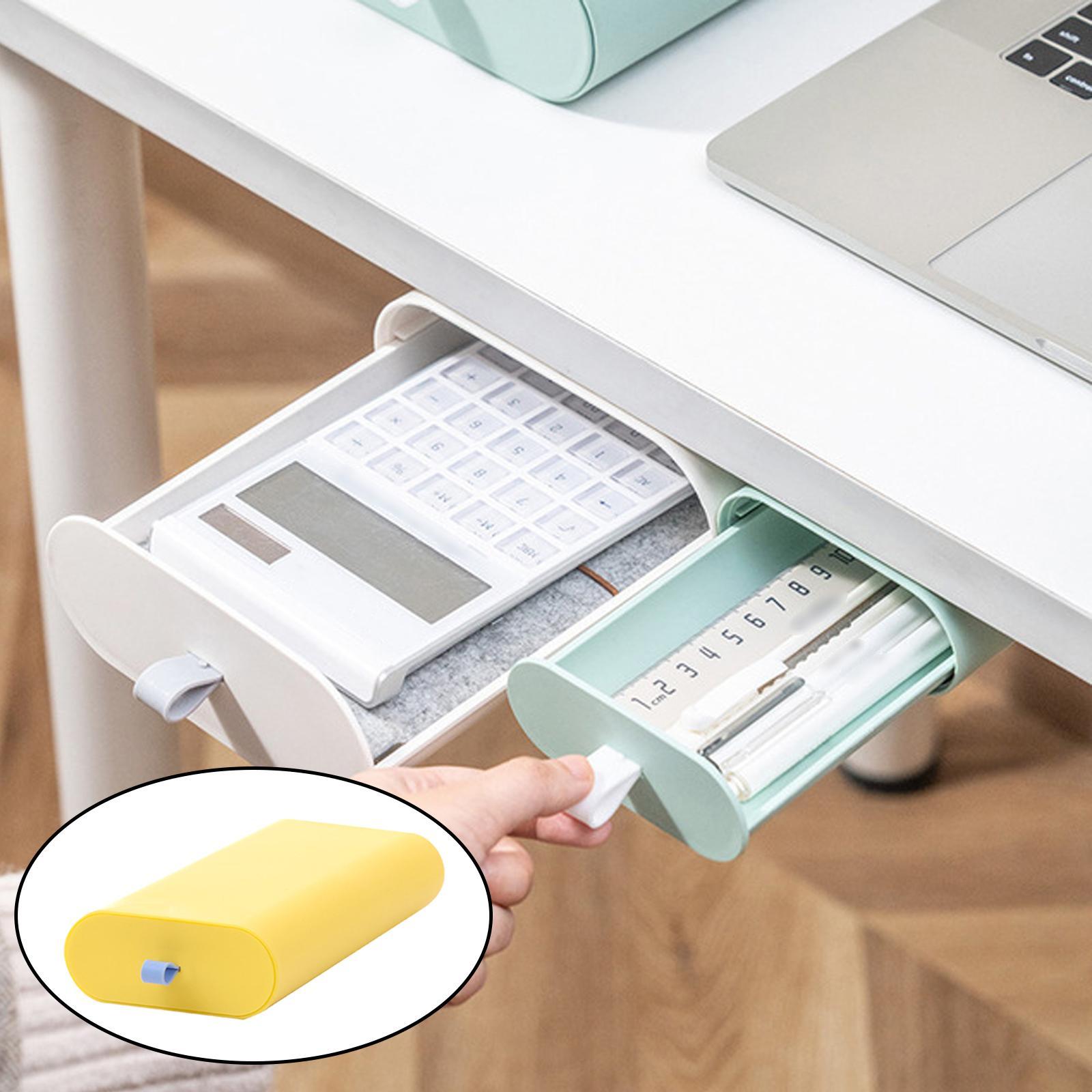 Hiding Under Desk Drawer Organizer Drawer Tray Storage Home