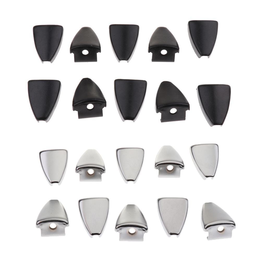 2X 10pcs Black Iron Drum Claw Hook 6.3mm Hole for Bass Snare Drum Parts
