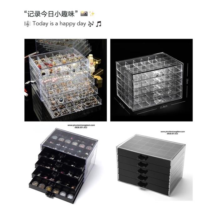Khay meka 3 tầng, 5 tầng, khay đựng Phụ kiện nail, charm,…