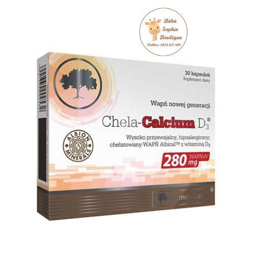 Thực phẩm chức năng bổ sung Canxi cho mẹ bầu và sau sinh Chela Calcium D3