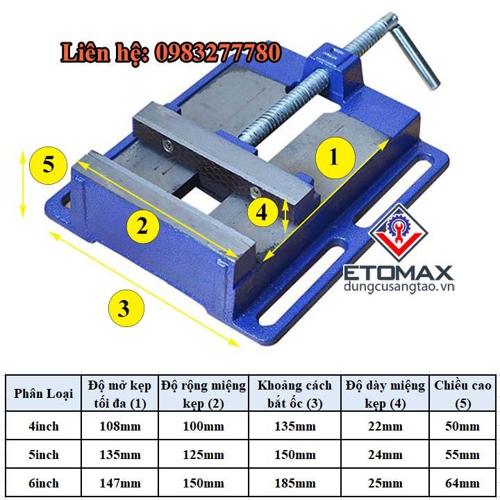 Ê tô khoan bàn cỡ lớn V2