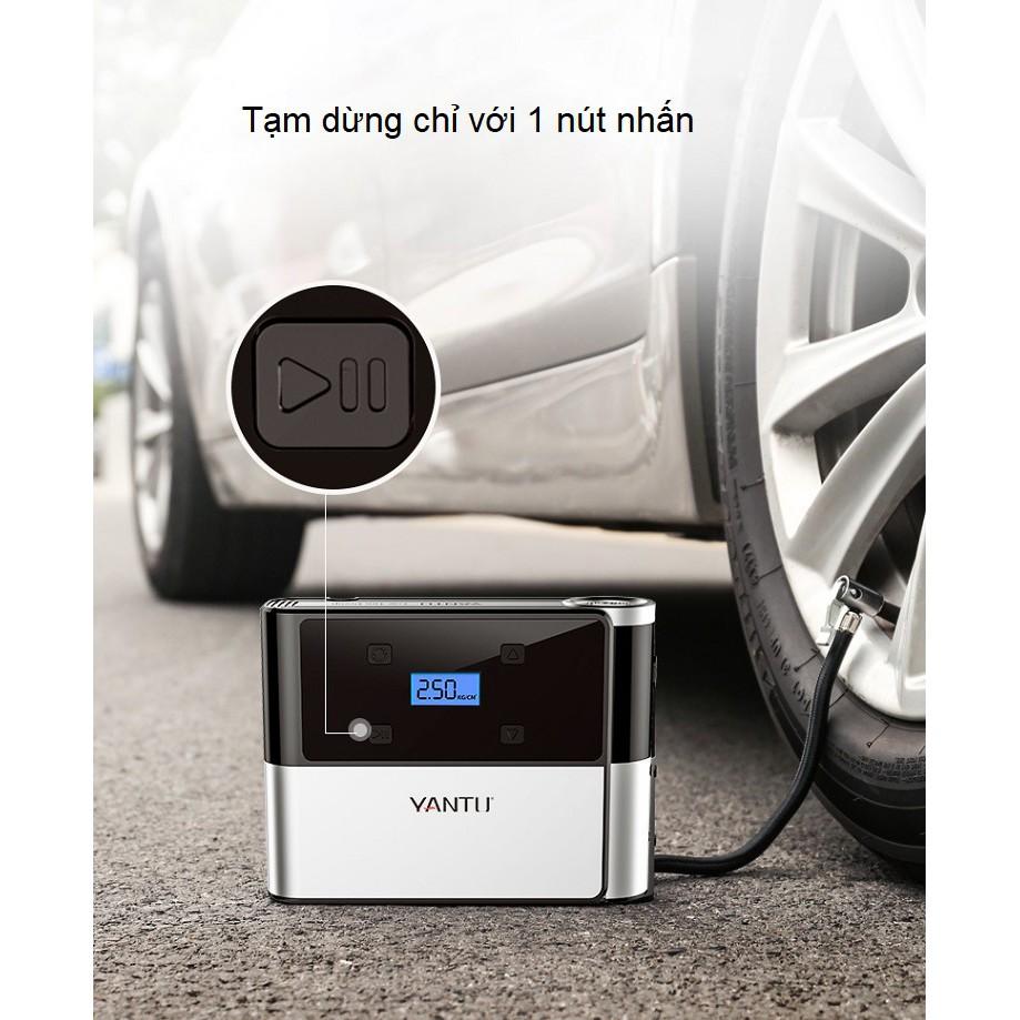 Máy bơm lốp xe ô tô di động A03 đồng hồ điện tử ( KIÊM ĐO ÁP SUẤT LỐP, ĐÈN PIN, SẠC DỰ PHÒNG )