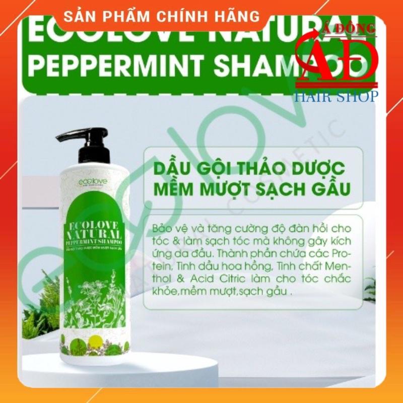 BỘ DẦU GỘI HẤP Ủ TÓC HÀN QUỐC ECOLOVE NATURAL PHỤC HỒI SIÊU MƯỢT 1000ML