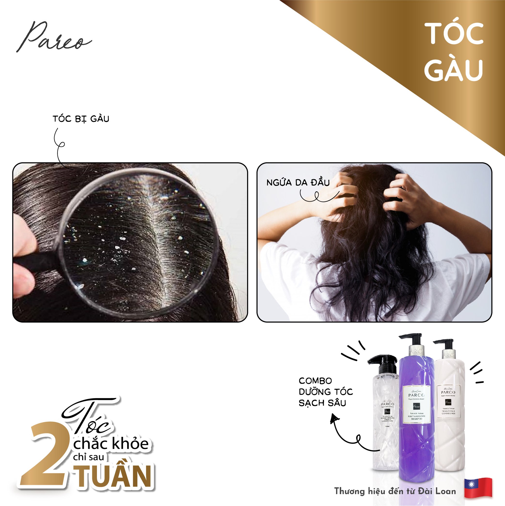 COMBO DƯỠNG TÓC CHẮC KHOẺ – GIẢM GÃY RỤNG &amp; SẠCH SÂU