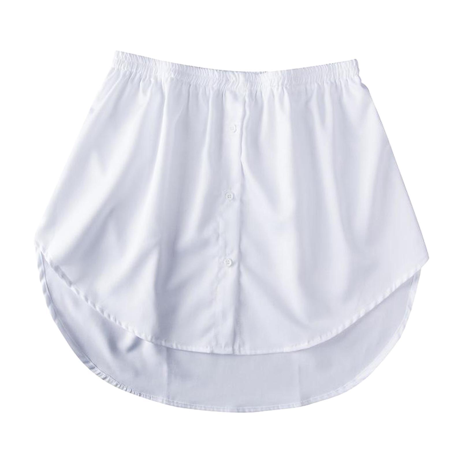 Detachable Fake False Shirt Hem Down Waist Skirt Sweater Vest Sweatshirt