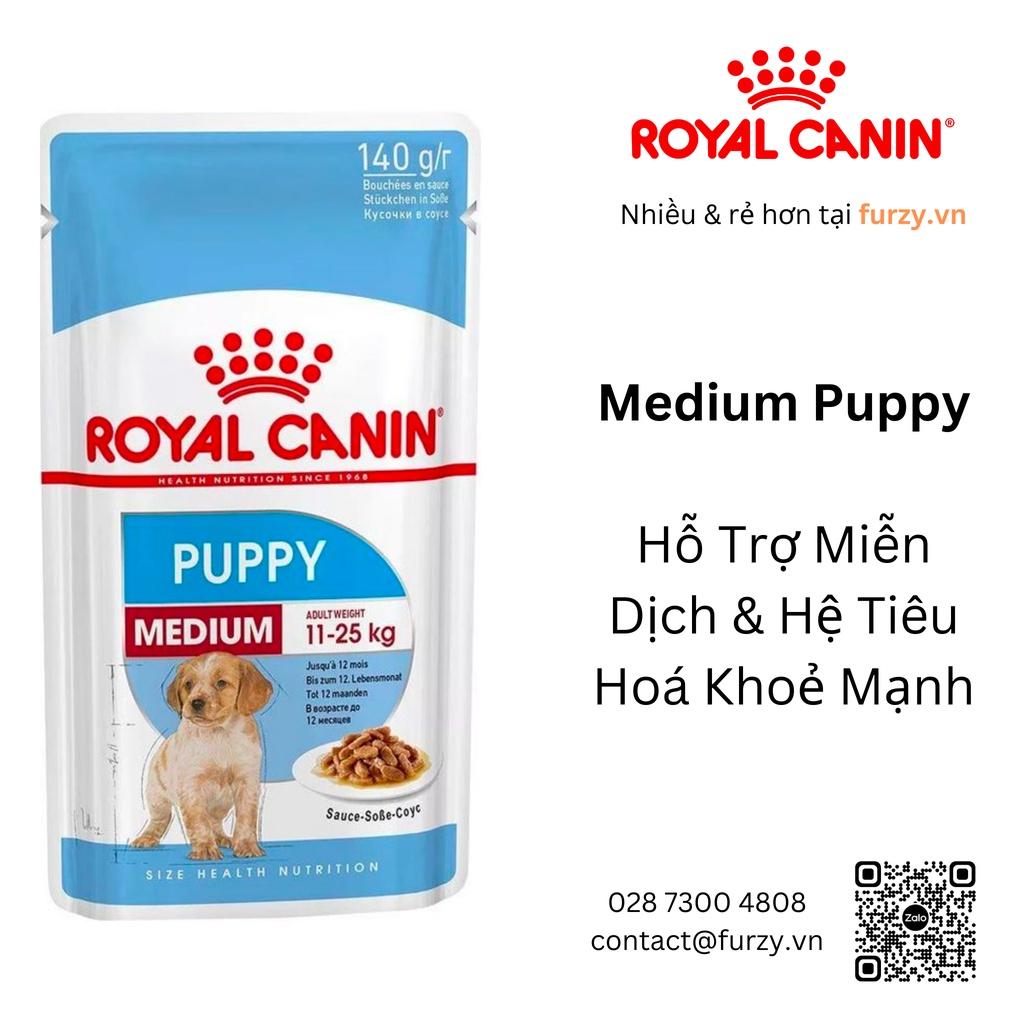 Royal Canin Thức Ăn Ướt Cho Chó Con Giống Trung Medium Puppy In Gravy