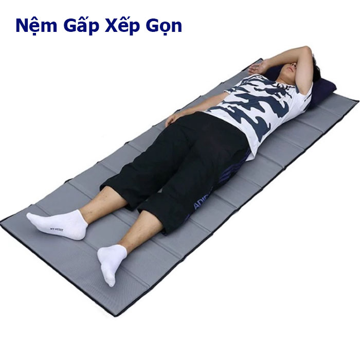 Nệm Gấp Văn Phòng - Đệm Ngủ Cá Nhân Gấp Gọn 1 Người Nằm