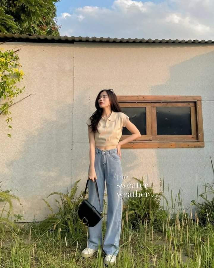 áo croptop xinh xịn mịn Freesize 40-55kg