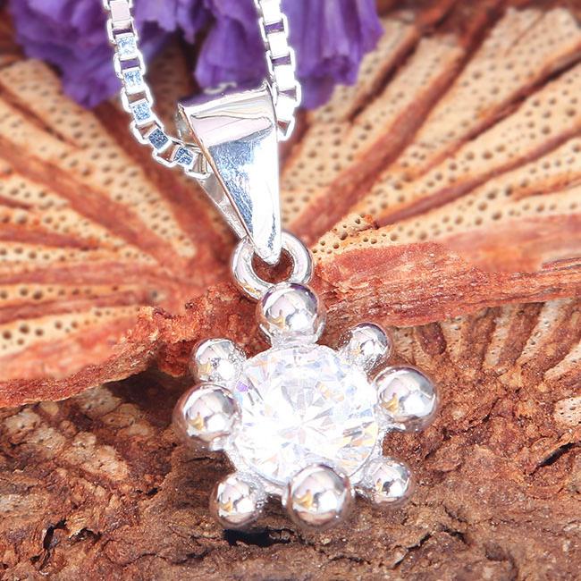 Mặt dây chuyền bạc nữ Diamond Star