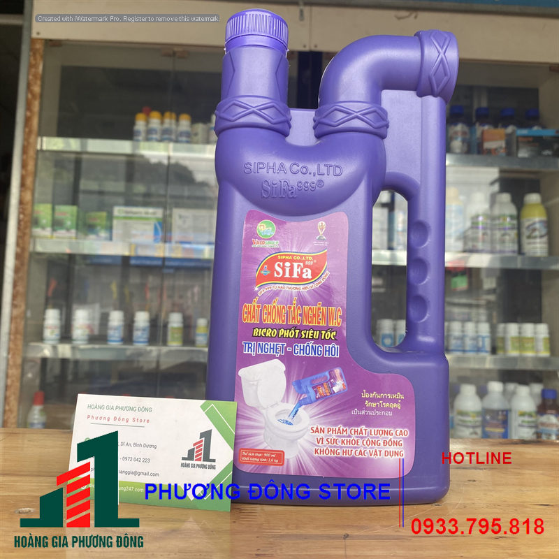 Chất thông cầu , chống tắc nghẽn nhà vệ sinh SIFA