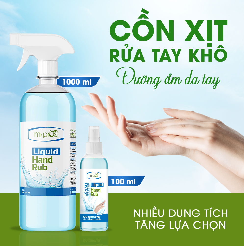 Cồn Xịt Rửa Tay Khô M.pros