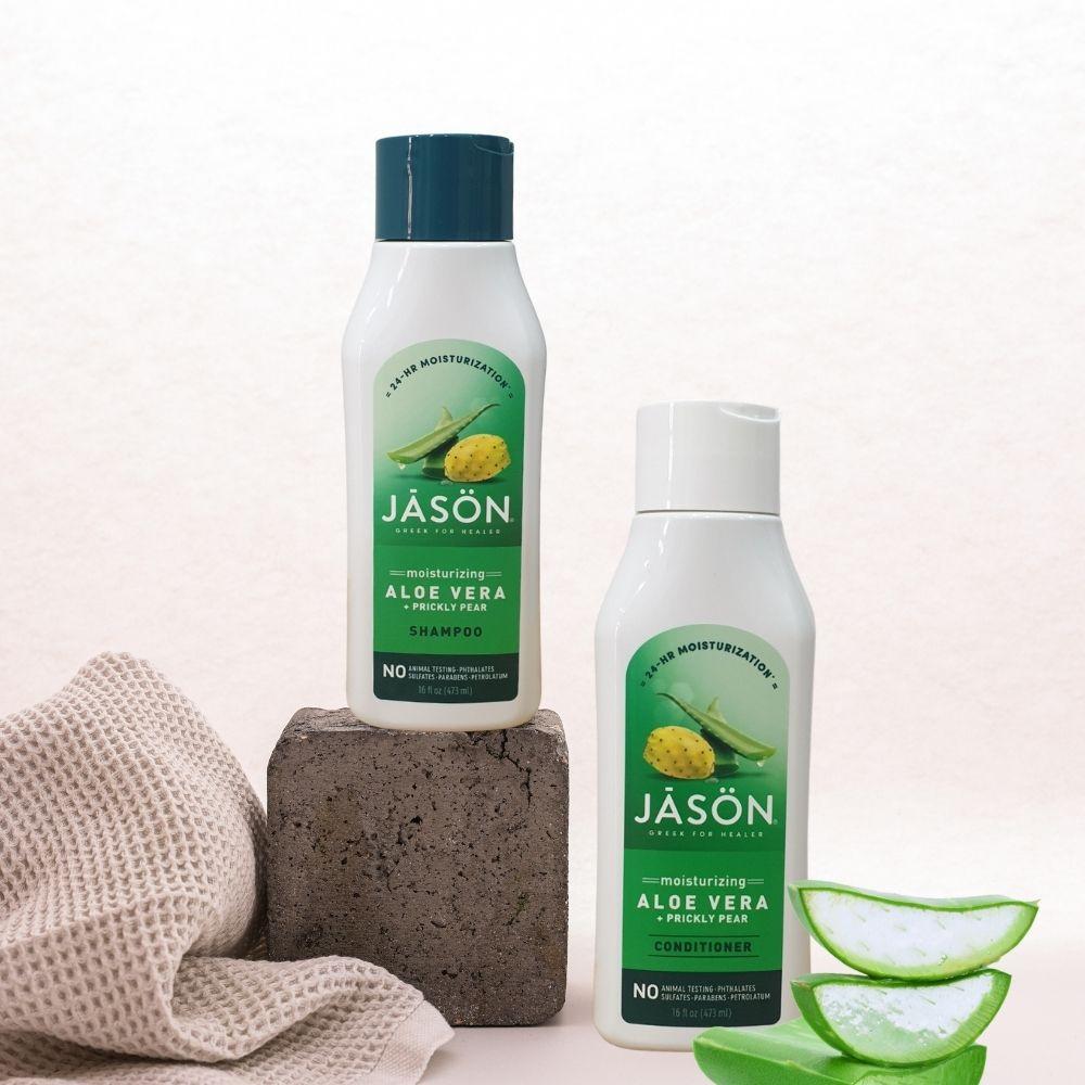 Dầu xả dưỡng ẩm nha đam và lê gai JASON MOISTURIZING ALOE VERA PRICKLY PEAR CONDITIONER