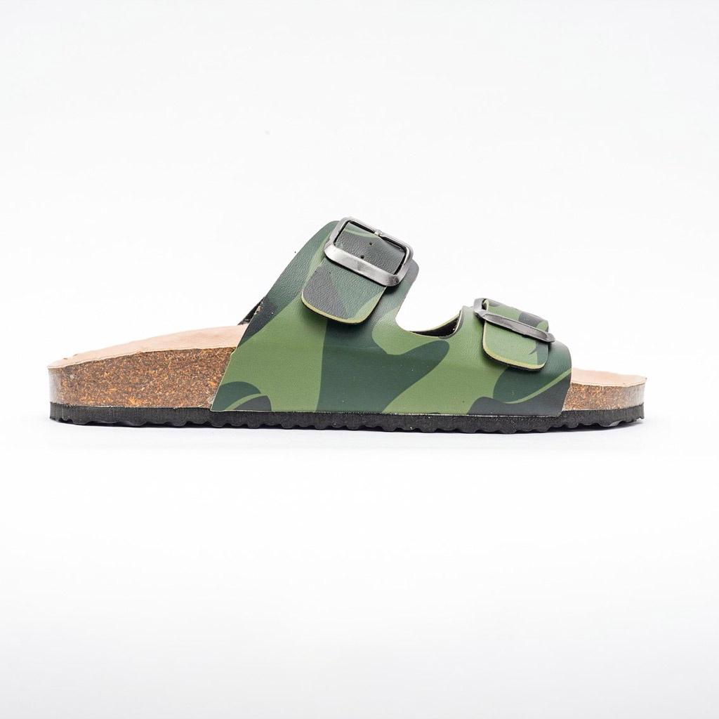 Dép đế trấu cao cấp màu Camo Rằn Ri,Dép Qua Ngang Unisex Chống nước, bền đẹp CM01