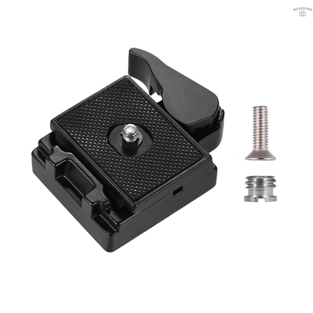 Đĩa Qr Andoer Bằng Hợp Kim Nhôm Với Ốc Vít 1 / 4 Inch 1 / 4 Inch-3 / 8 Inch Màu Đen Cho Chân Máy Ảnh Dslr