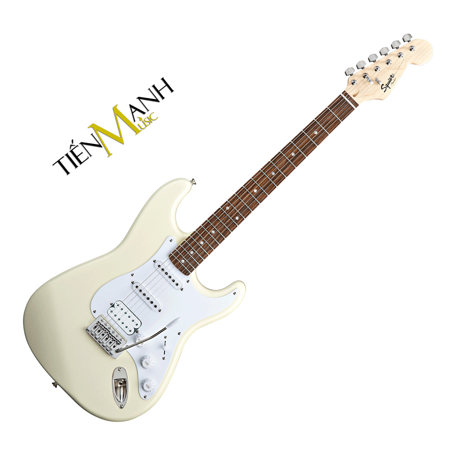 [Chính Hãng Mỹ] Đàn Guitar Điện Fender Squier Bullet Stratocaster HSS SQ STRAT -  Arctic White Electric - Kèm Móng Gẩy DreamMaker