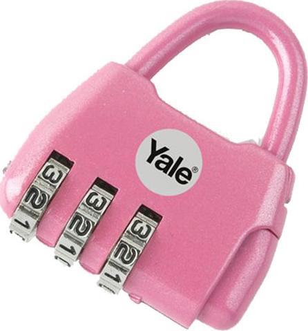 Khóa du lịch NOVELTY 3 số màu hồng Yale Y-NOVELTY-2P